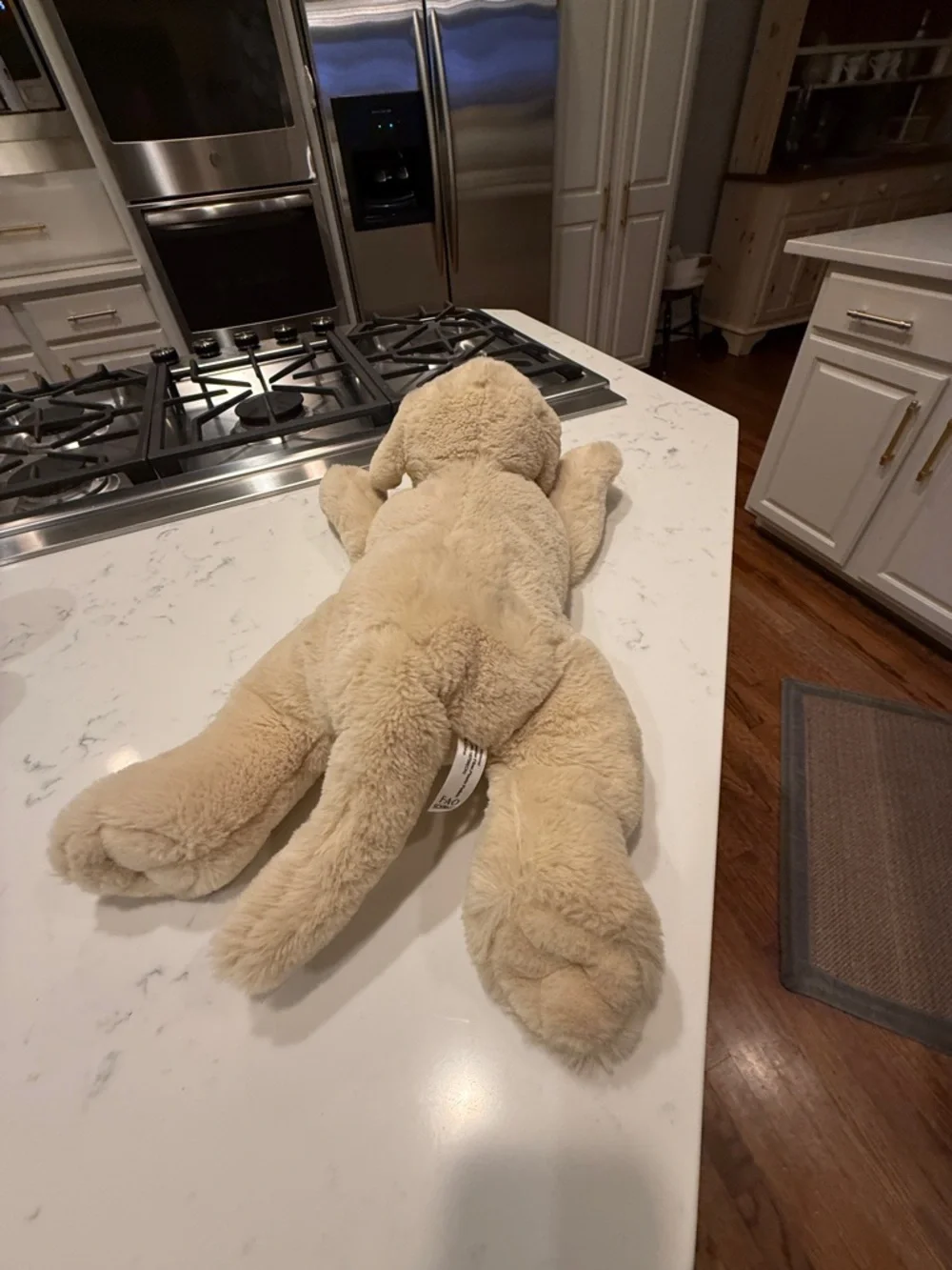 FAO Schwarz Cream Plush Golden Retriever Puppy Dog Toy 2021